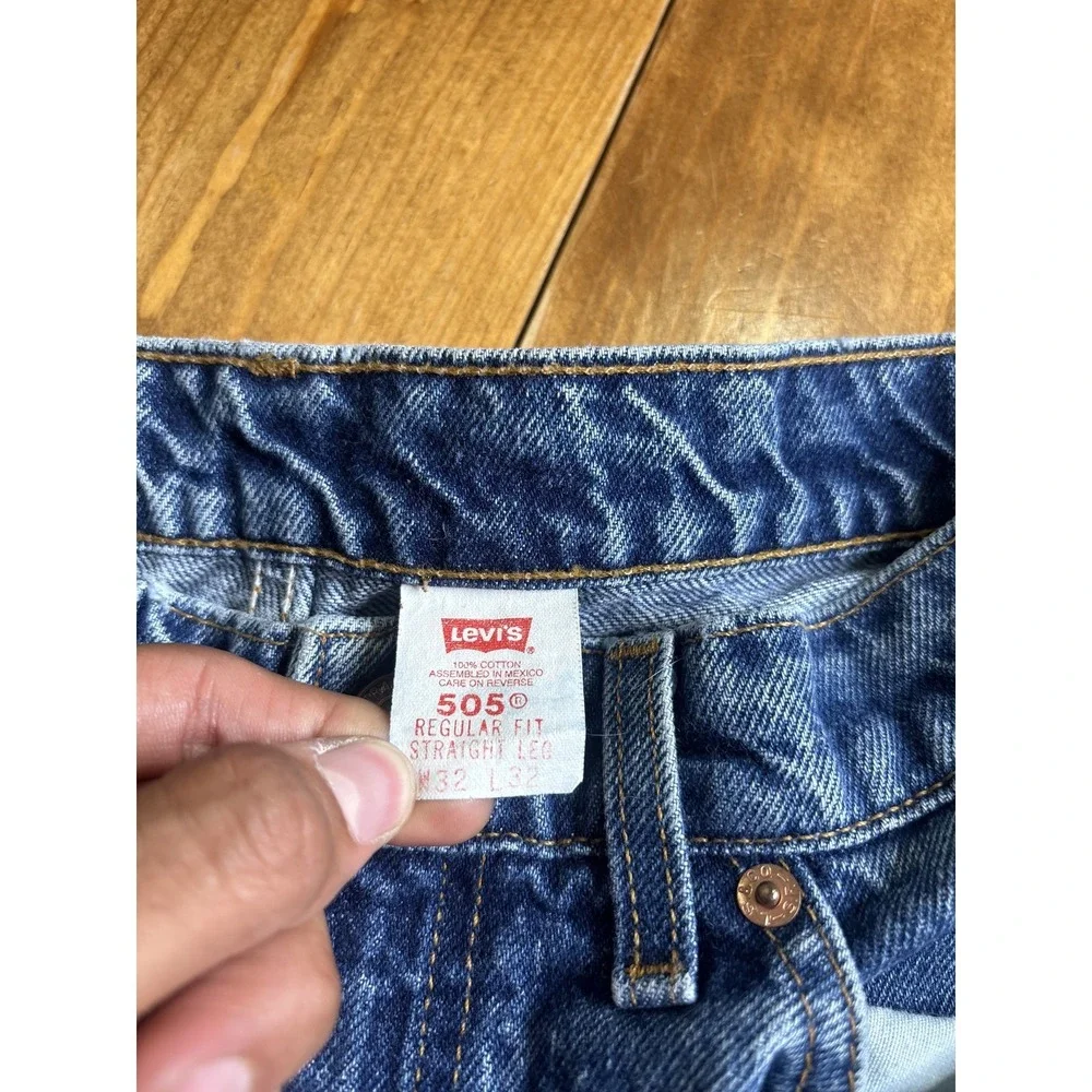 VTG 90'S Levi's 505 Jeans Men's W32 L32 Blue Denim